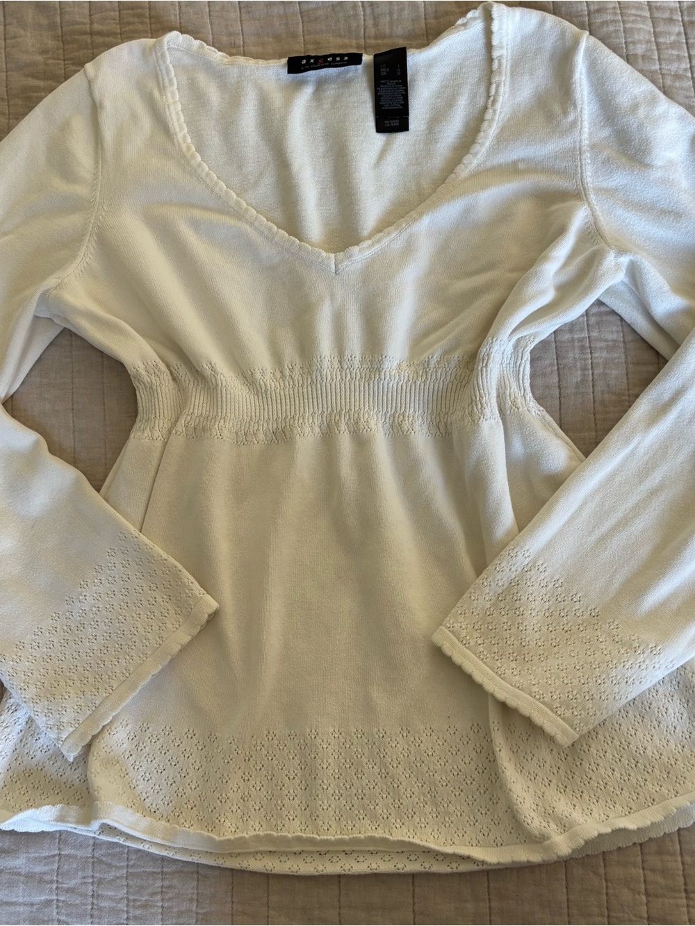 🍂fall knit babydoll sweater top